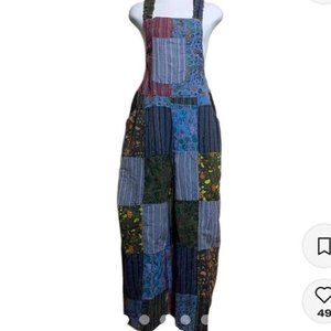 PANDORA Women's Handmade Sleeveless Backless Mushroom Print Jumpsuit